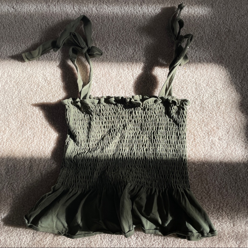 H&M Green Tank Size XS